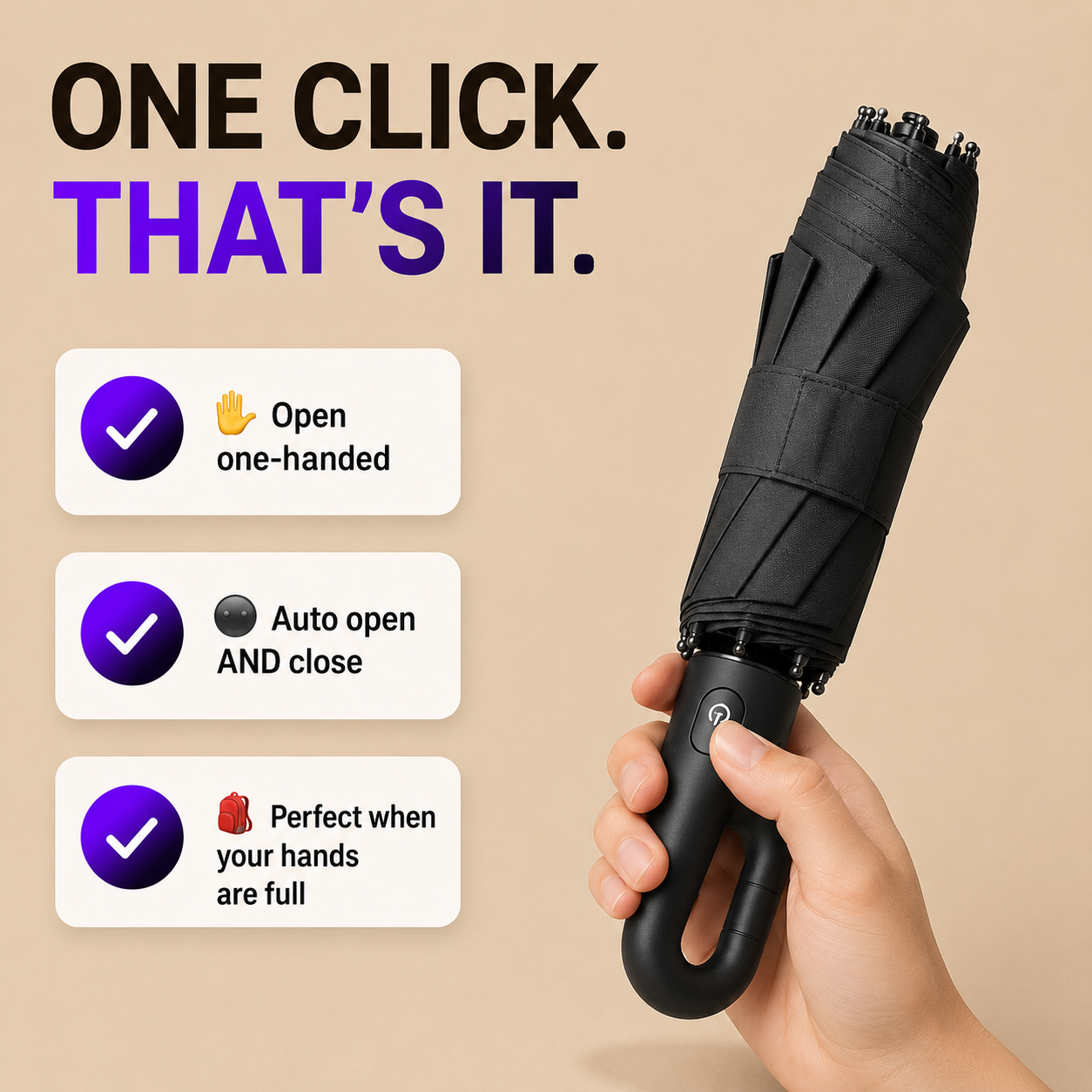 StormGrip™ Auto Umbrella