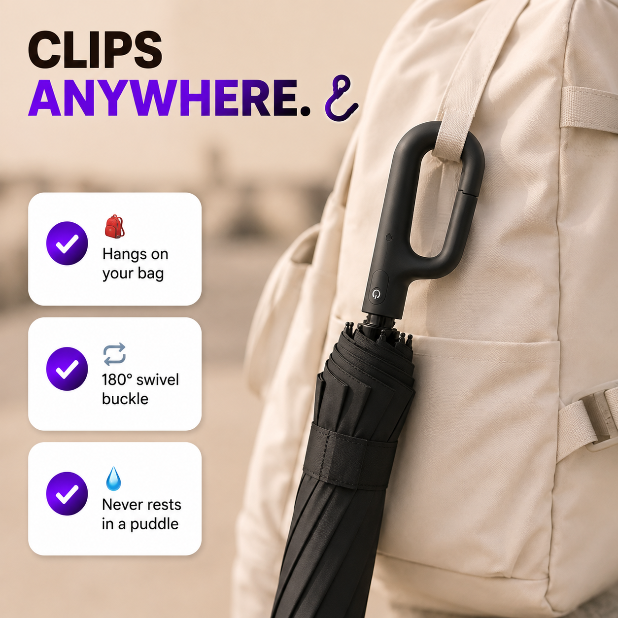 StormGrip™ Auto Umbrella