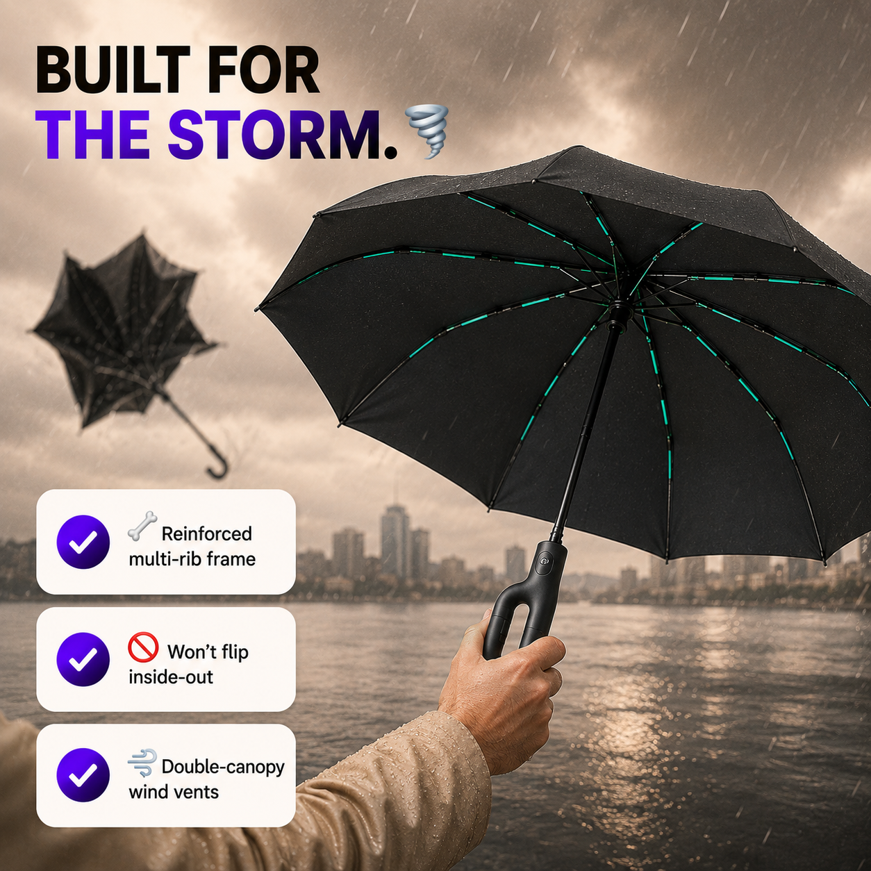 StormGrip™ Auto Umbrella