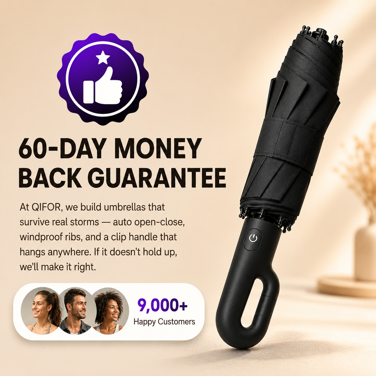 StormGrip™ Auto Umbrella